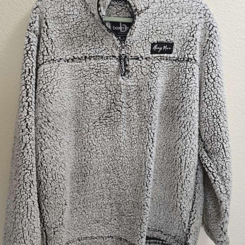 Boxercraft Womans Gray Sherpa Sweater
